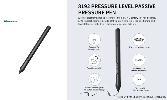 10moons Battery-free Stylus Pen