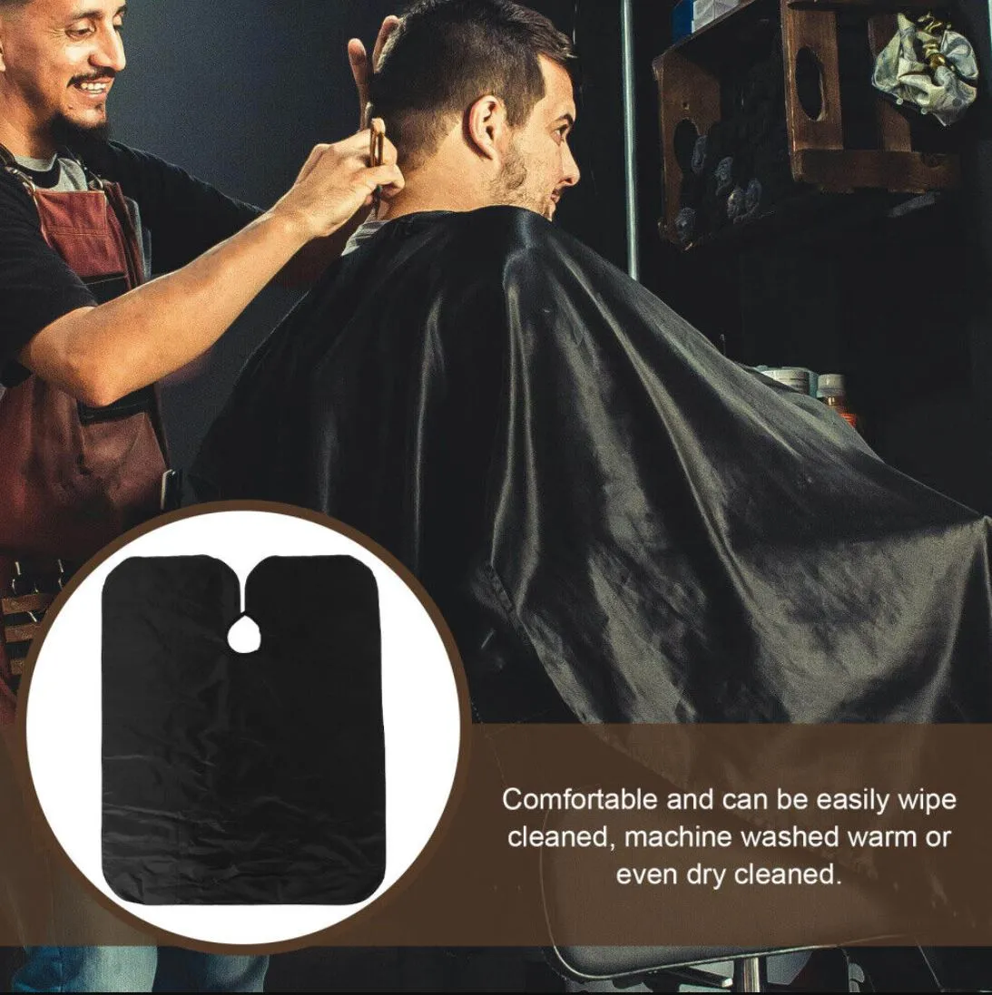 20 X Black Hairdressing Hair Cutting Cape Barber Hairdresser Salon Gown