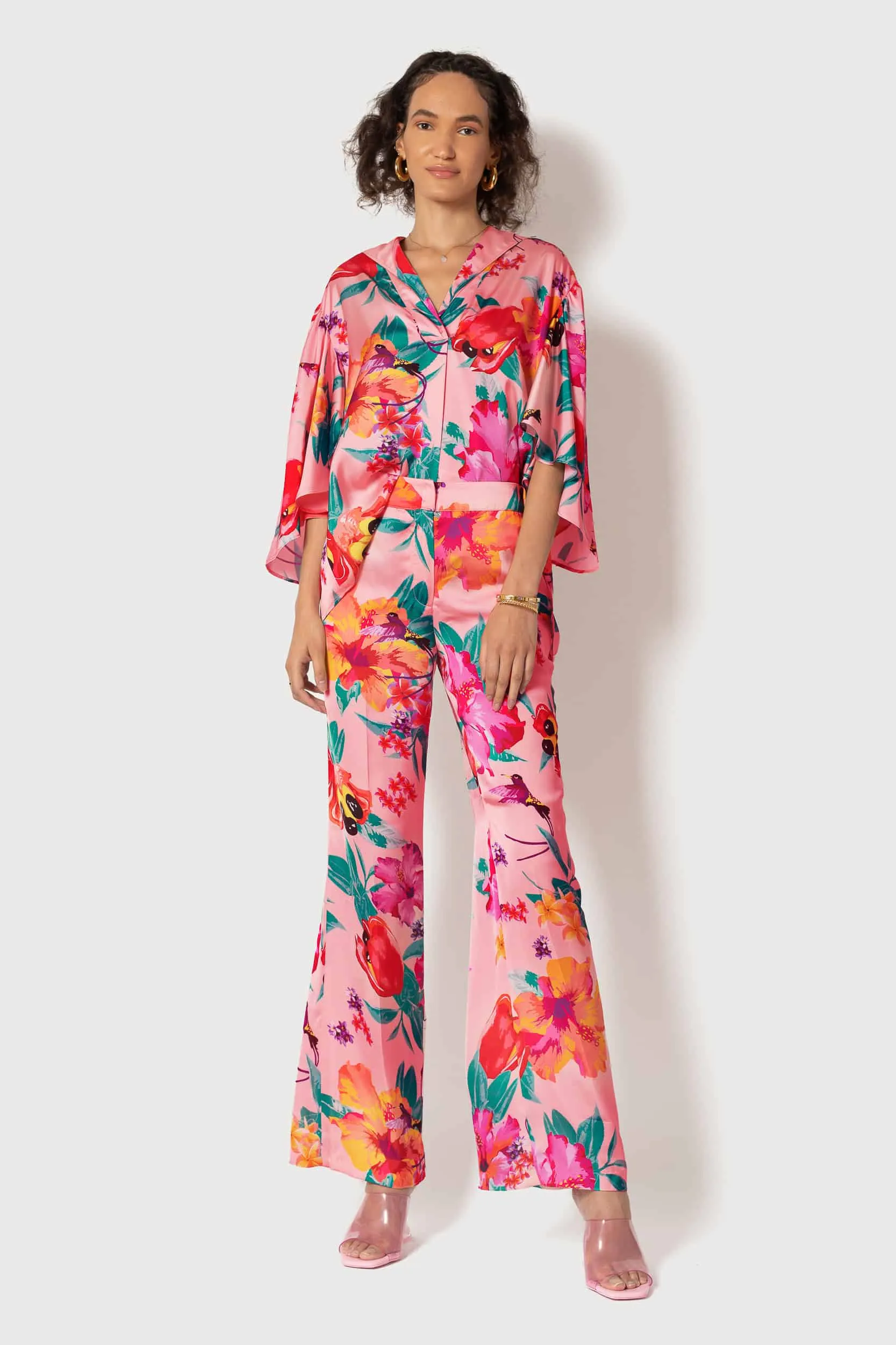 Ackee Print Wide Leg Pant