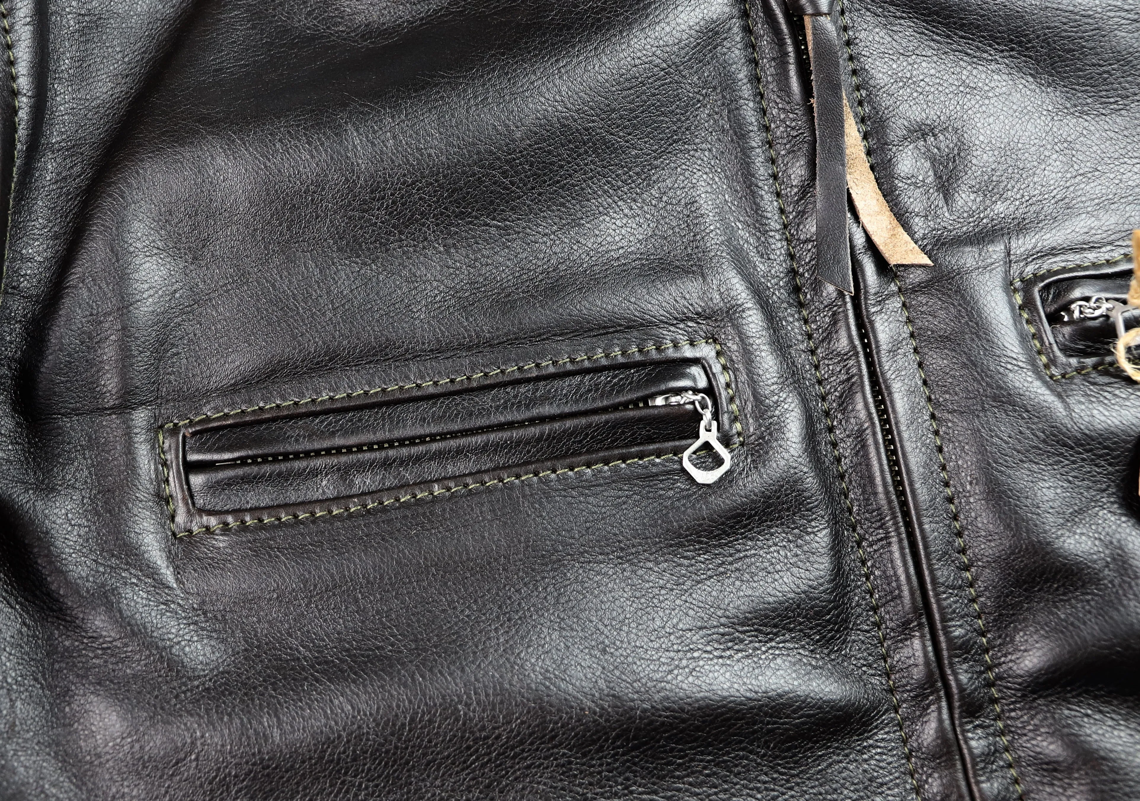 Blackened Brown Vicenza Horsehide Aero Board Racer Jacket - Size 40, Premium Leather Motorcycle Style