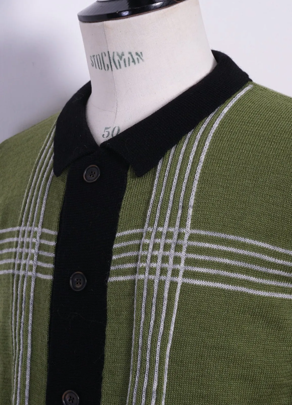 ARNOLD| Knitted Cardigan | Pattern Green