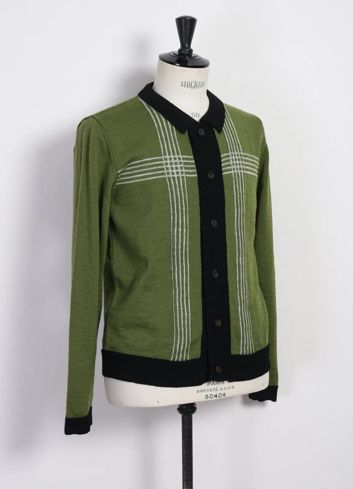 ARNOLD| Knitted Cardigan | Pattern Green