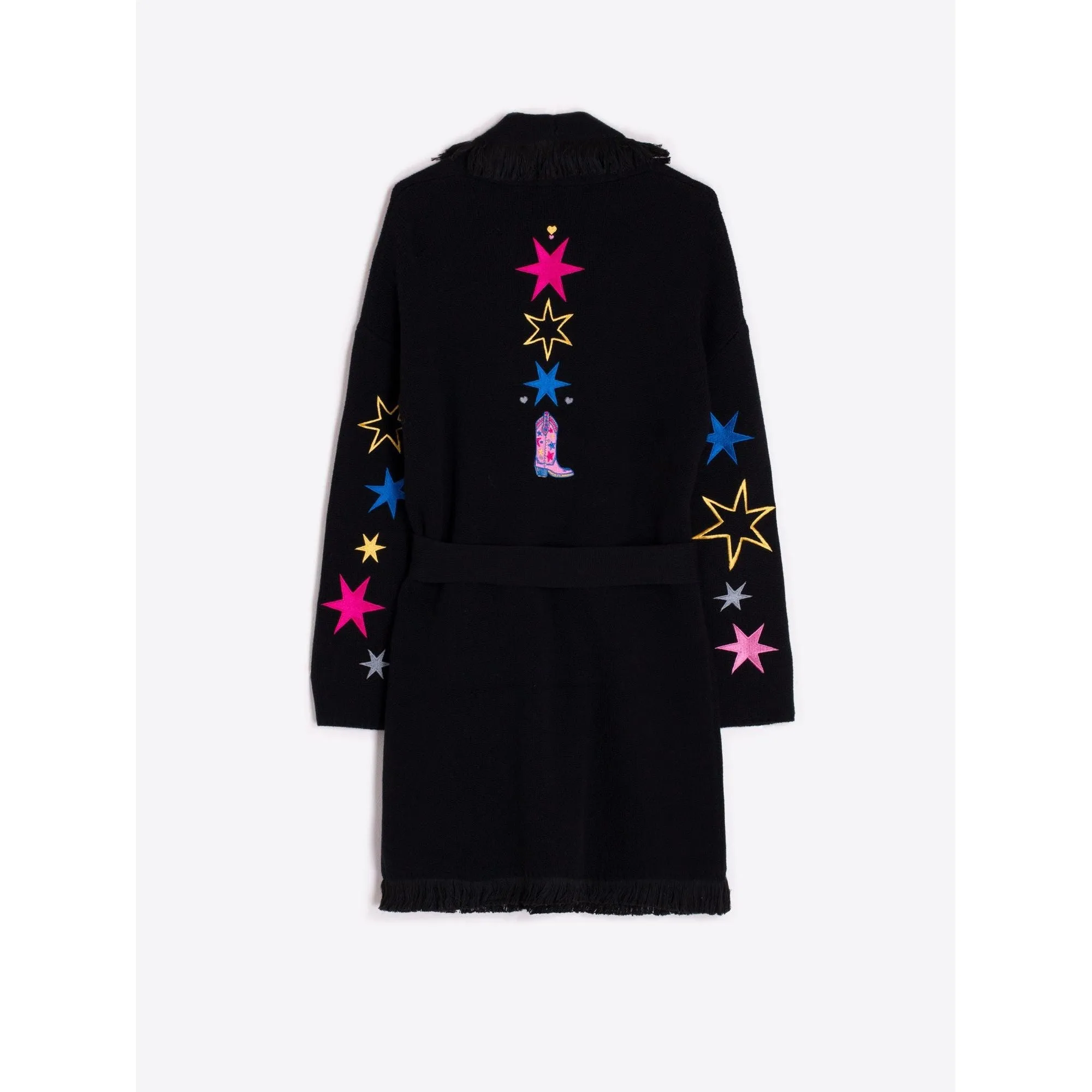 Beatriz Rodeo Knitted Cardigan Black