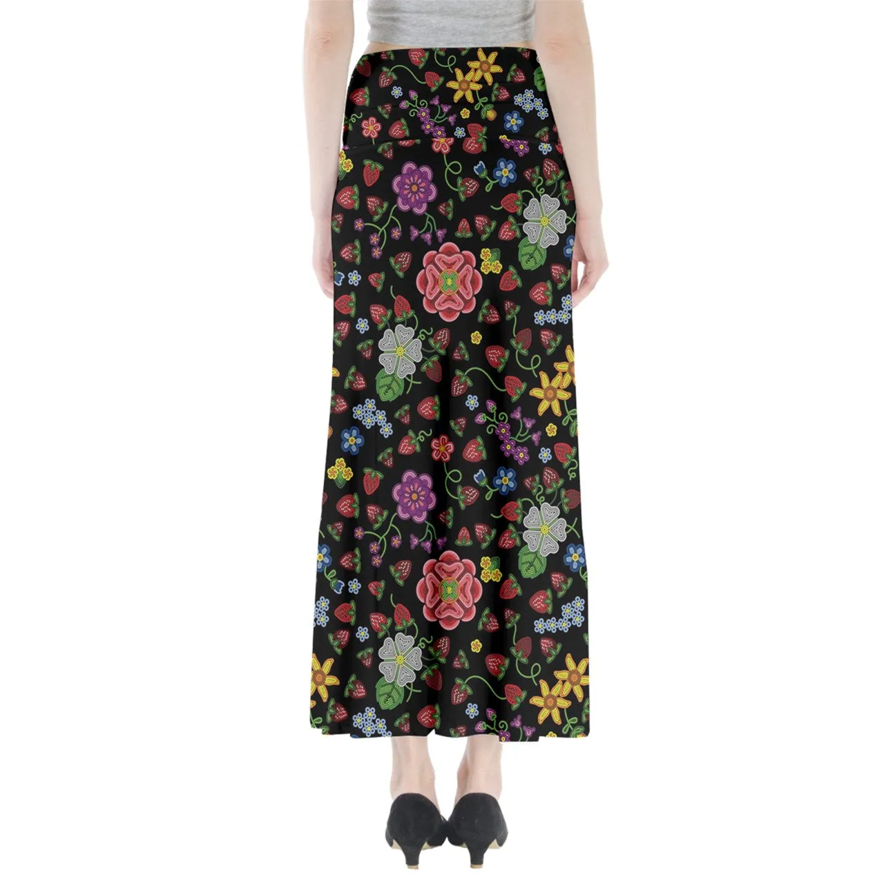 Berry Pop Midnight Full Length Maxi Skirt