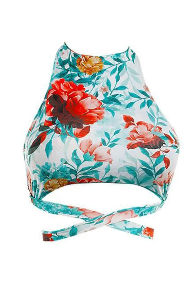 BOAMAR Pool's Paradise Reversible High Neck Swim Top - FINAL SALE