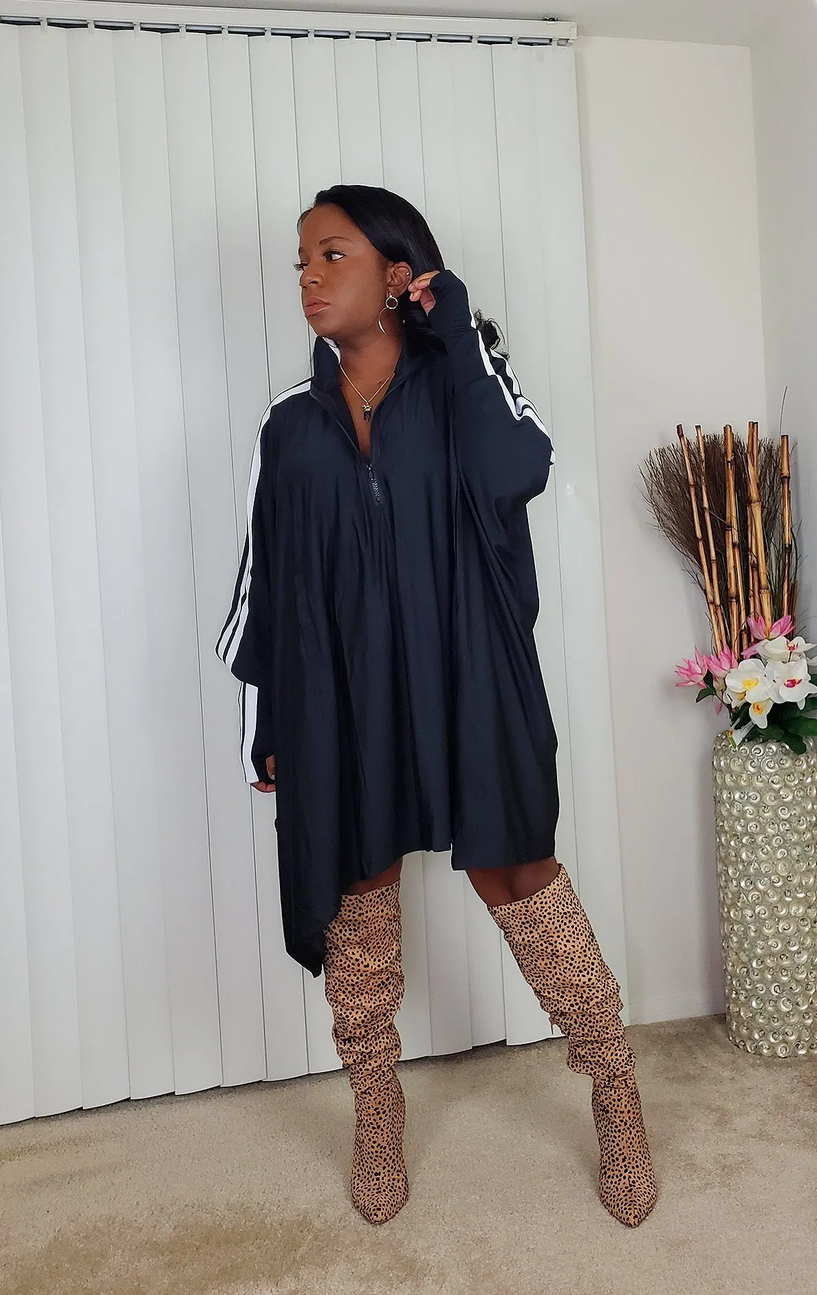 BOSSY - Cape Tunic Dress