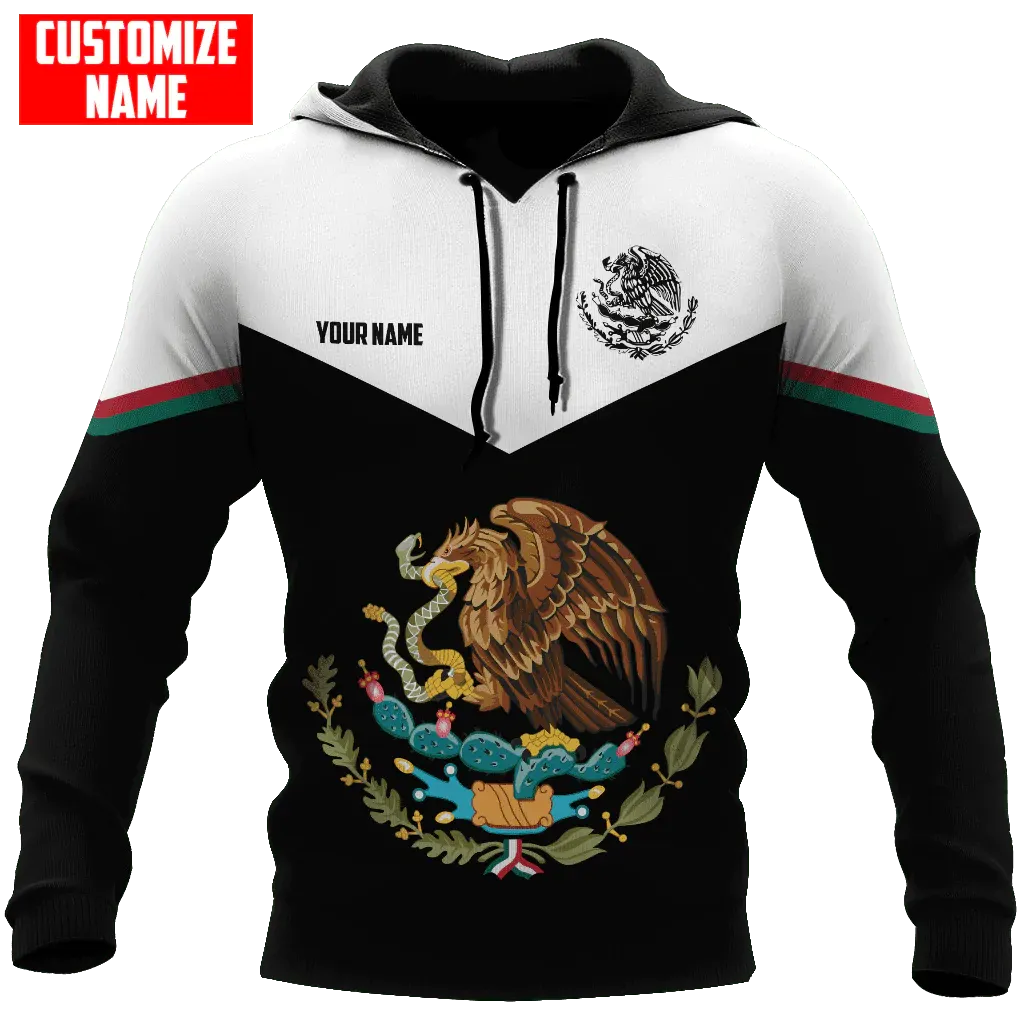 Cool Personalized Mexico All Over Printed Unisex Hoodie, 3D Mexican Hoodie