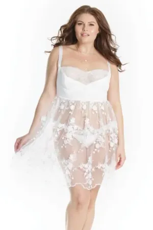 Coquette Diva Baby Doll - Color: White | Pack Of: 1 | Style: Clothing