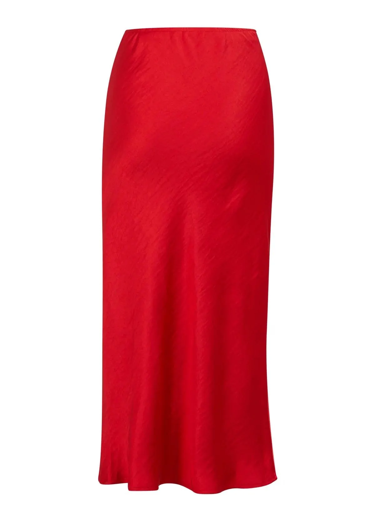 Coster Skyler Mid Length Skirt in Red