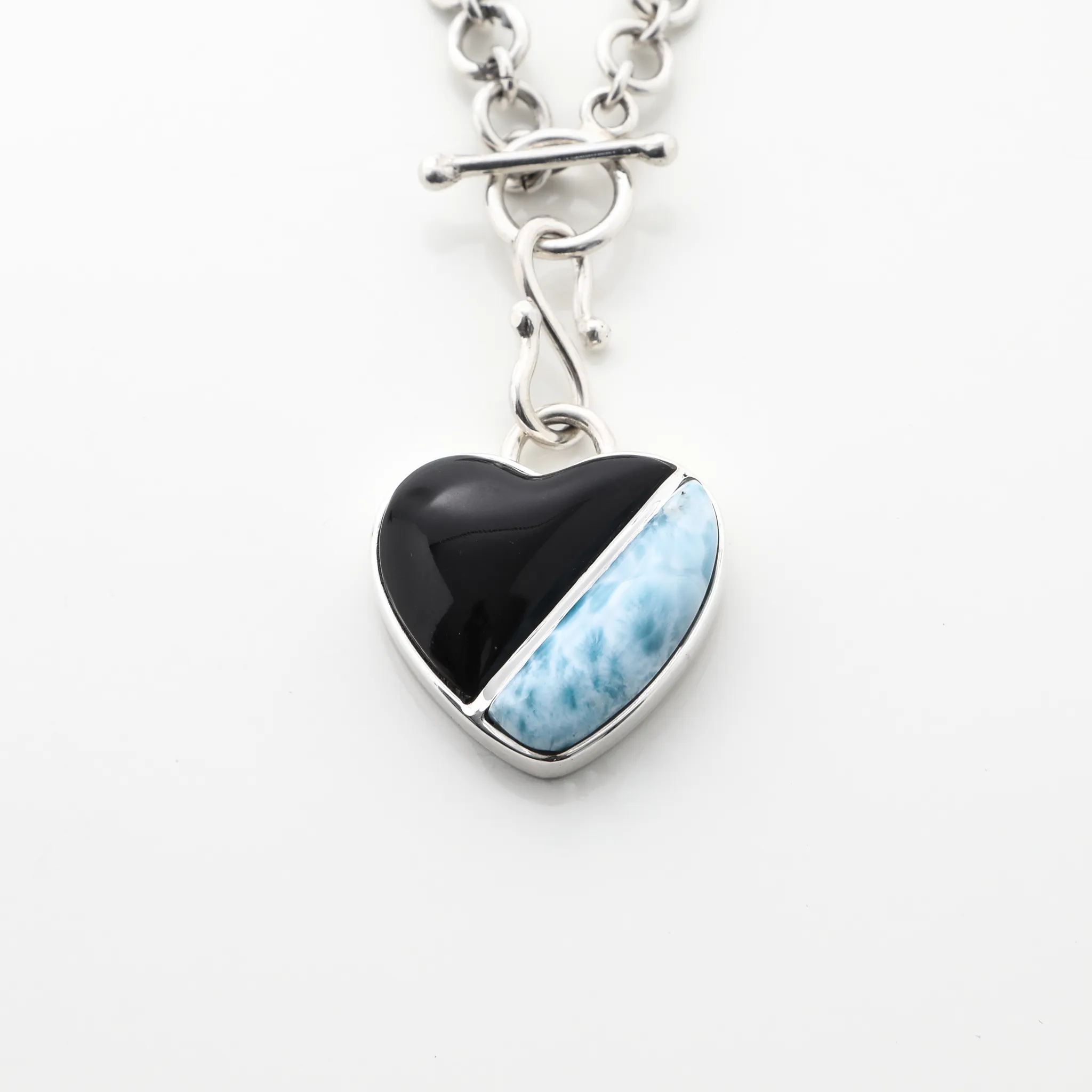 Cow Horn Heart Charm