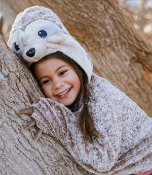 Cute & Cuddly Sloth Cape, Size 4-6