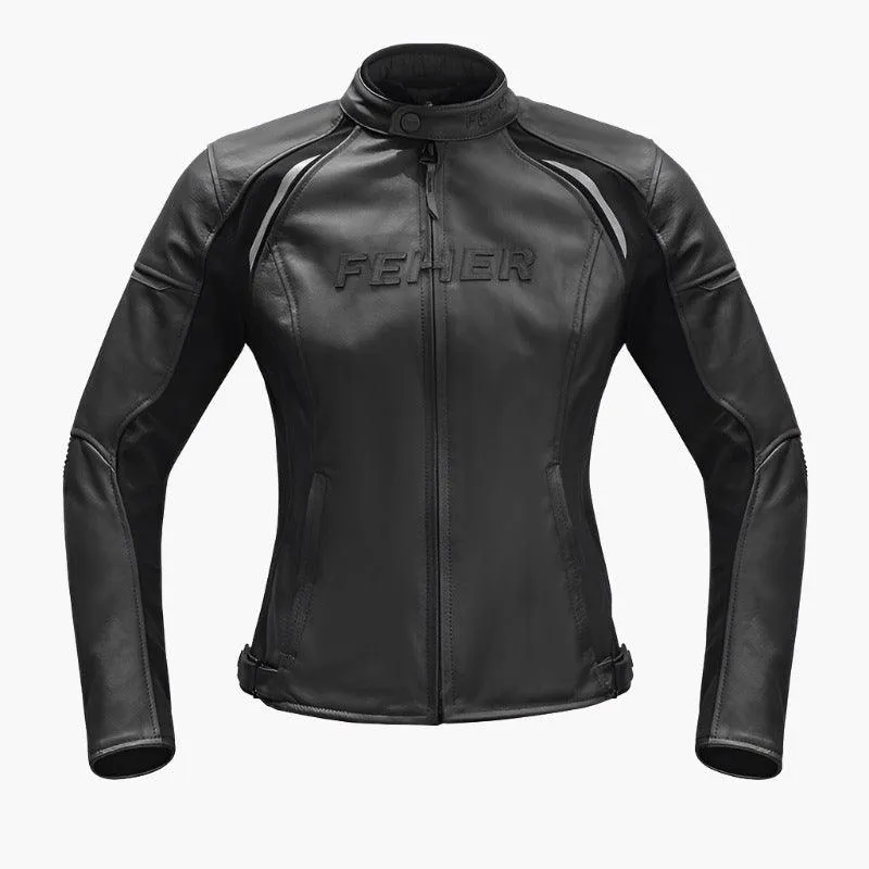 FEMALE MOTORCYCLE LEATHER JACKET KENNA