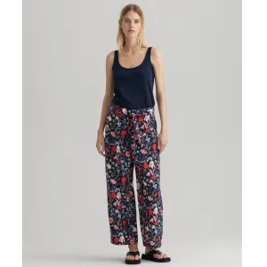 GANT Wild Floral Print Belt Cropped Pants 4150213