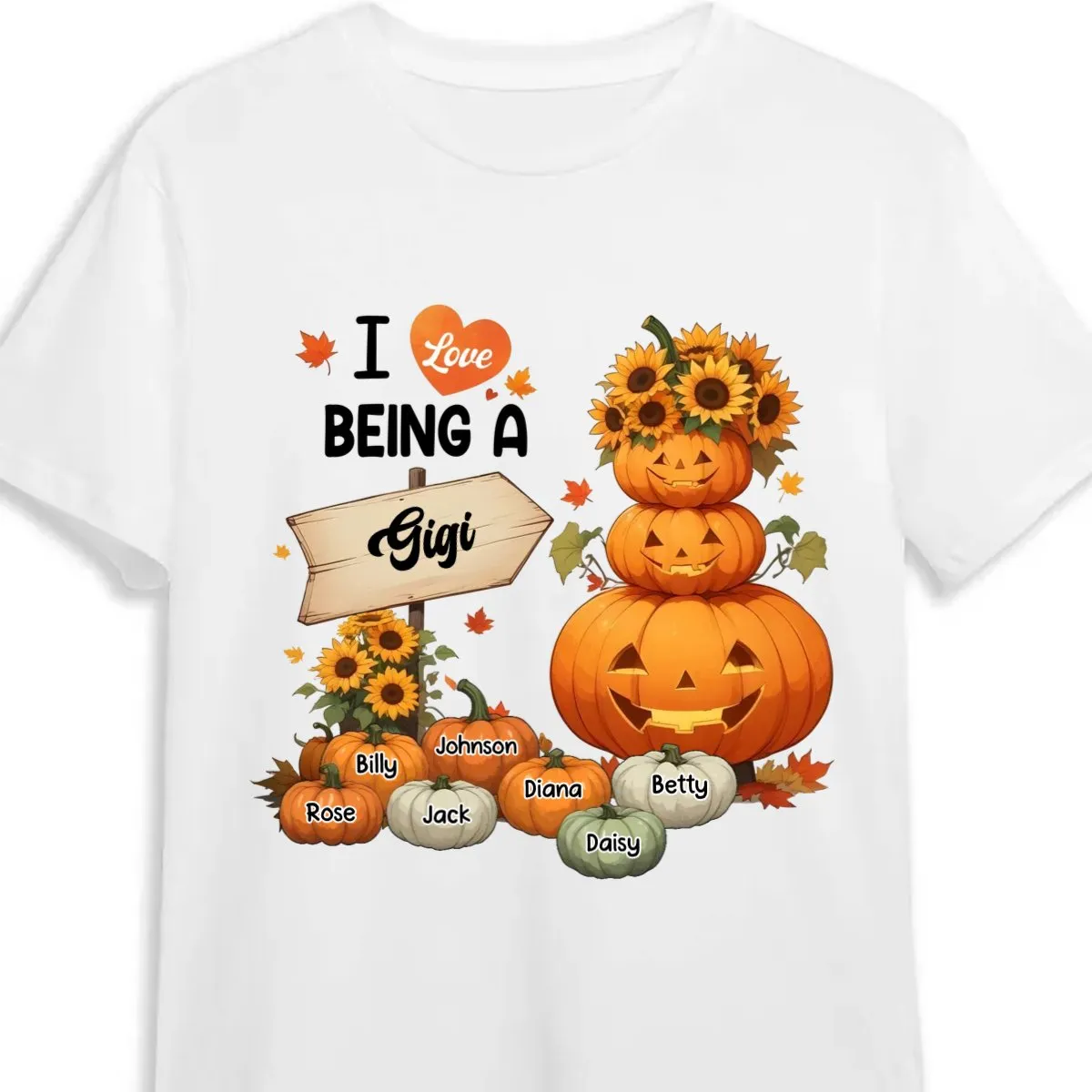 Grandma - I Love Being A Gigi - Personalized Unisex T-shirt