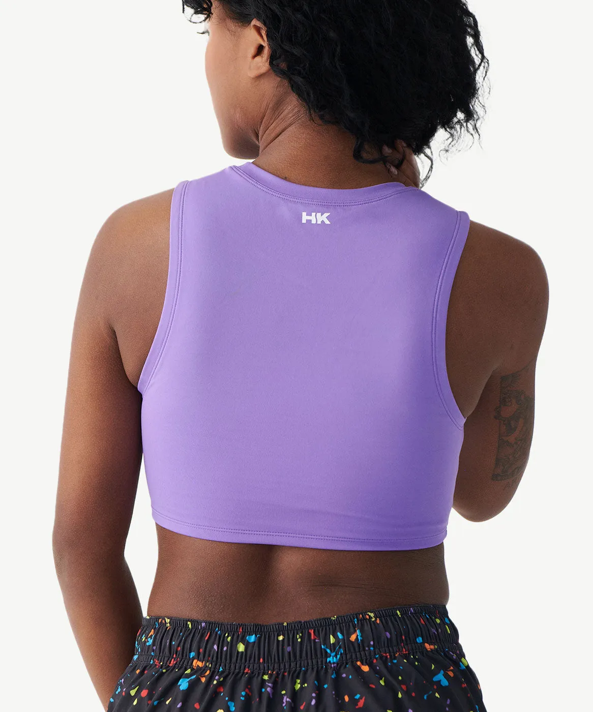 High Neck Swim Top