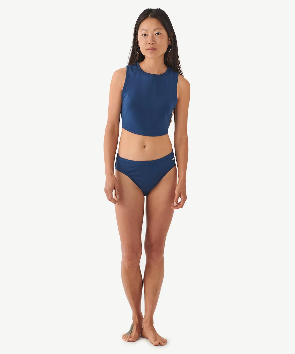 High Neck Swim Top