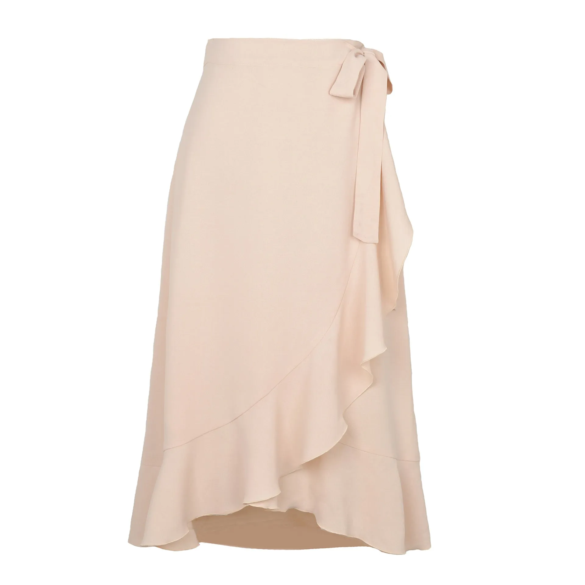 Irregular Solid color Skirt