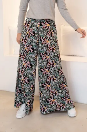 JUNE WIDE LEG PANT - Patchwork Floral