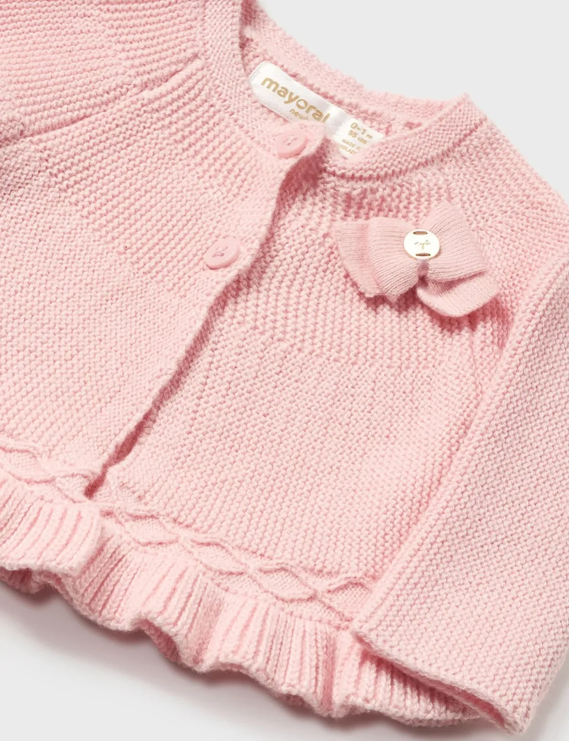 Knit cardigan newborn baby