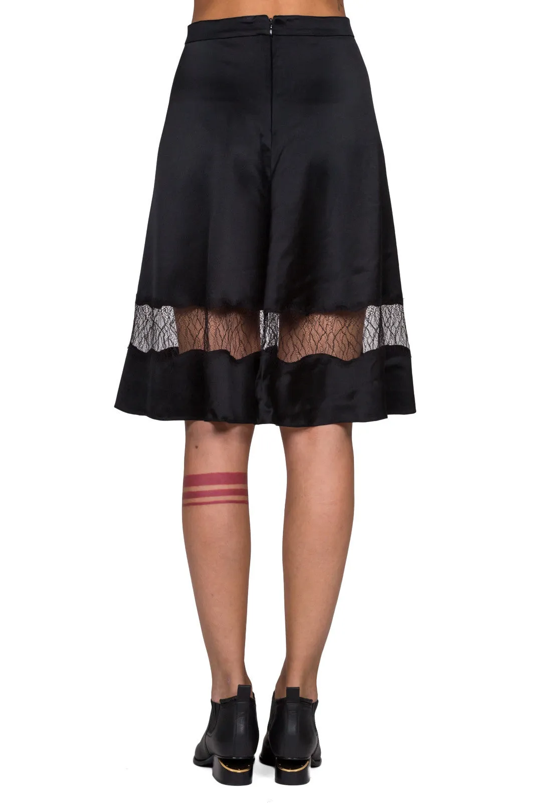 Lace Panel Skirt