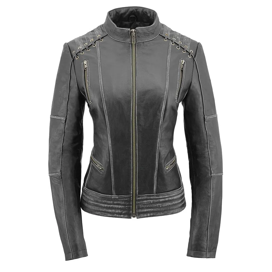 Ladies Leather Jacket MLL2526