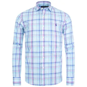 Long Sleeve Slim Fit Plain Weave Shirt