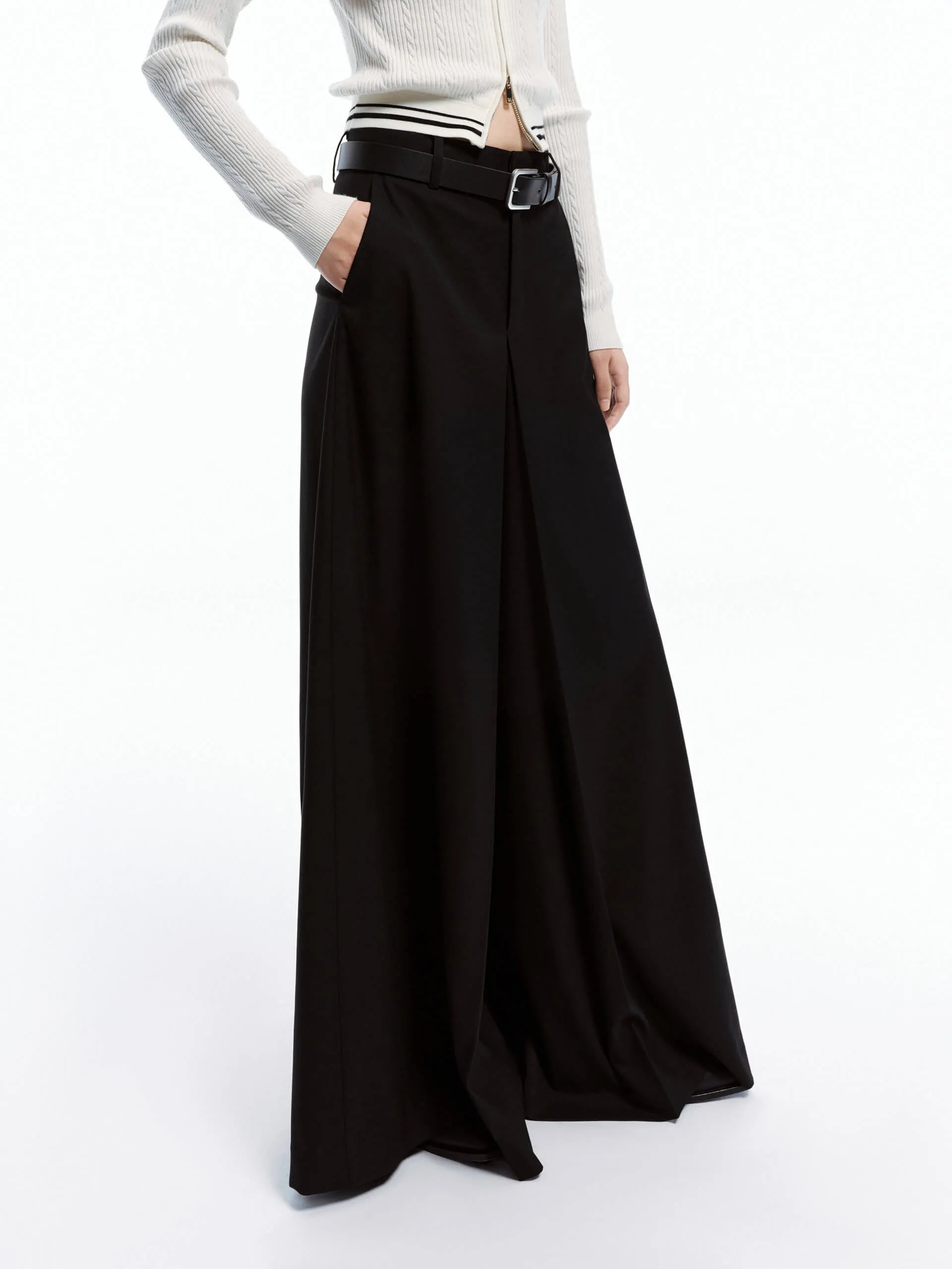 Low Waist Wide Leg Pants