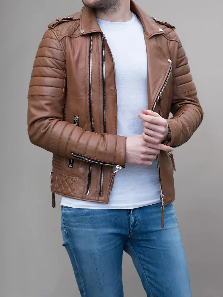 Men’s Biker Leather Jacket