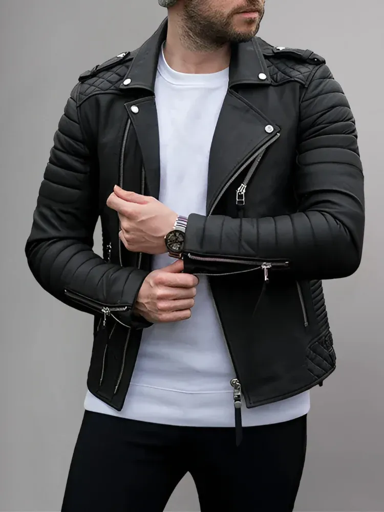 Men’s Biker Leather Jacket