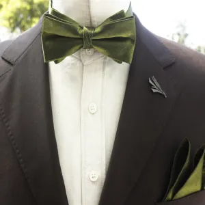 Men's Bright Double-Layered Solid Color Bow Tie