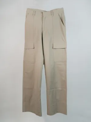 Mid-Rise Wide Leg Cargo Pants