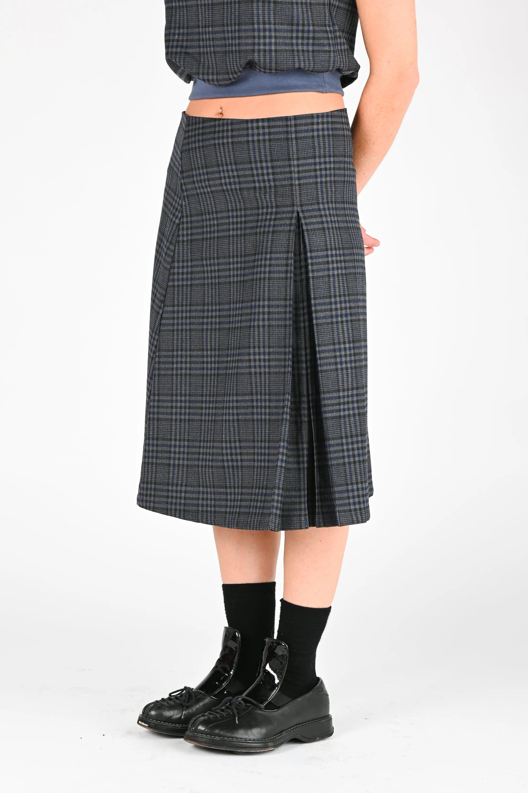 Par Moi 'Anika' Skirt in Check