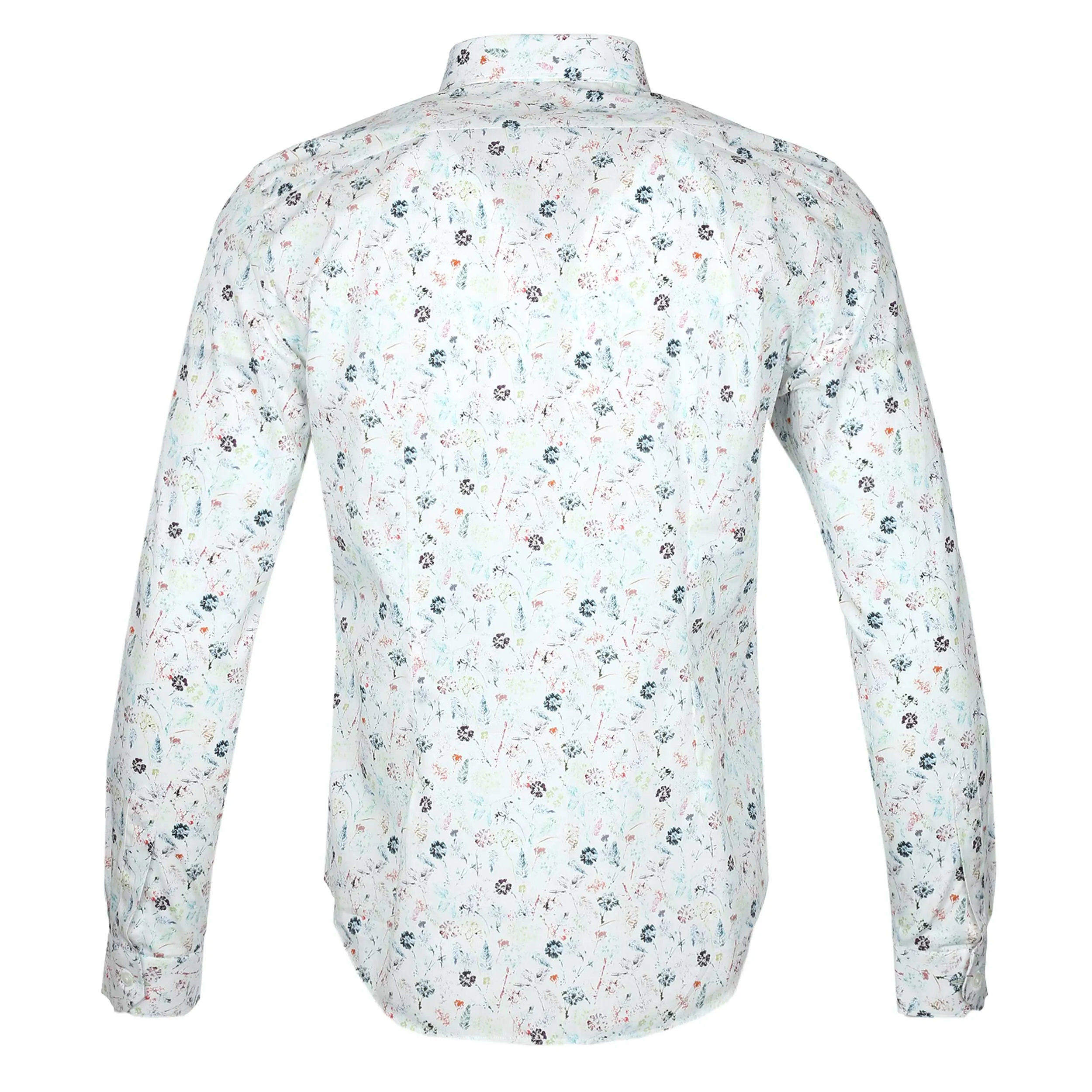 Paul Smith Floral Print Shirt in White