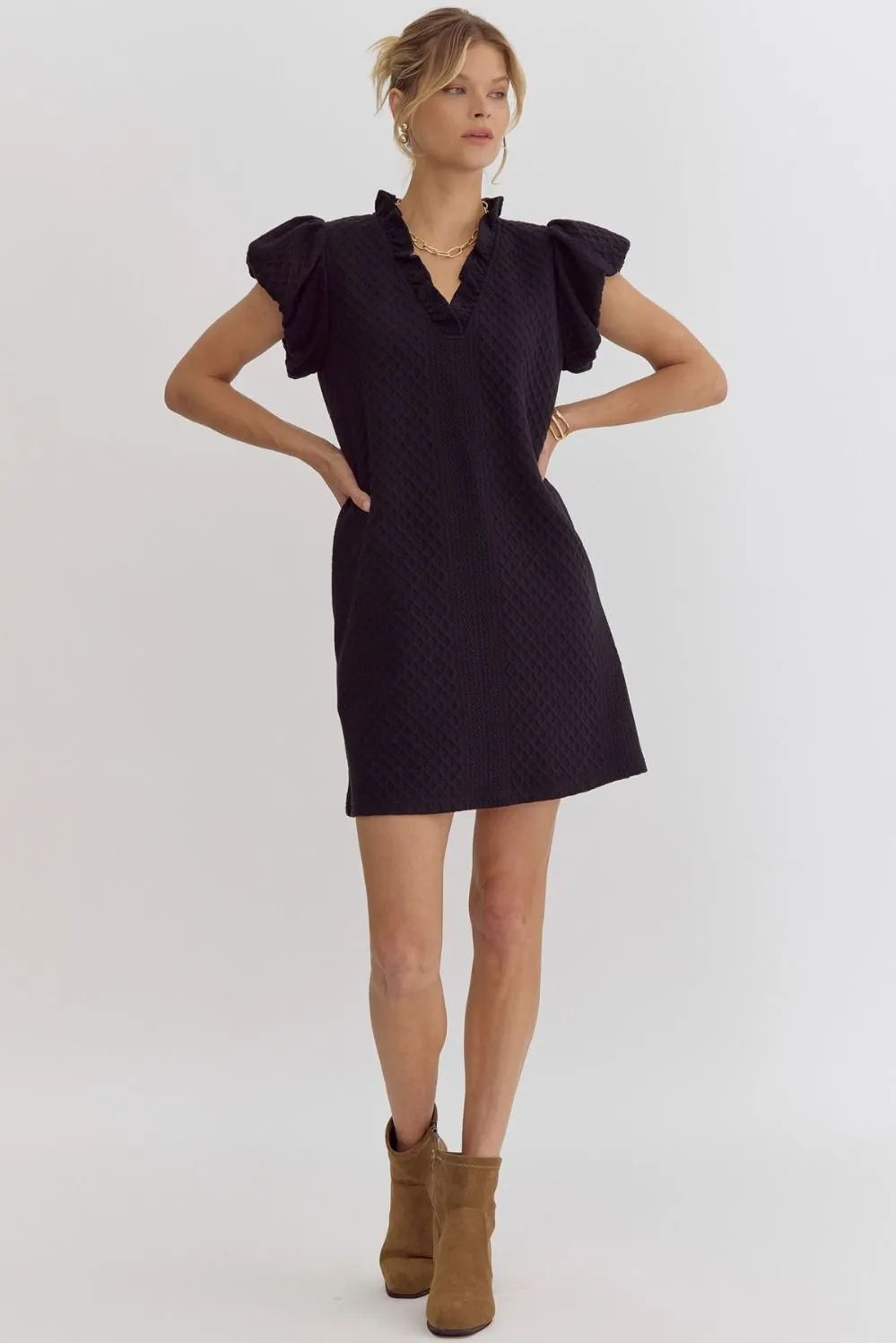 Presley Puff Sleeve Mini Dress