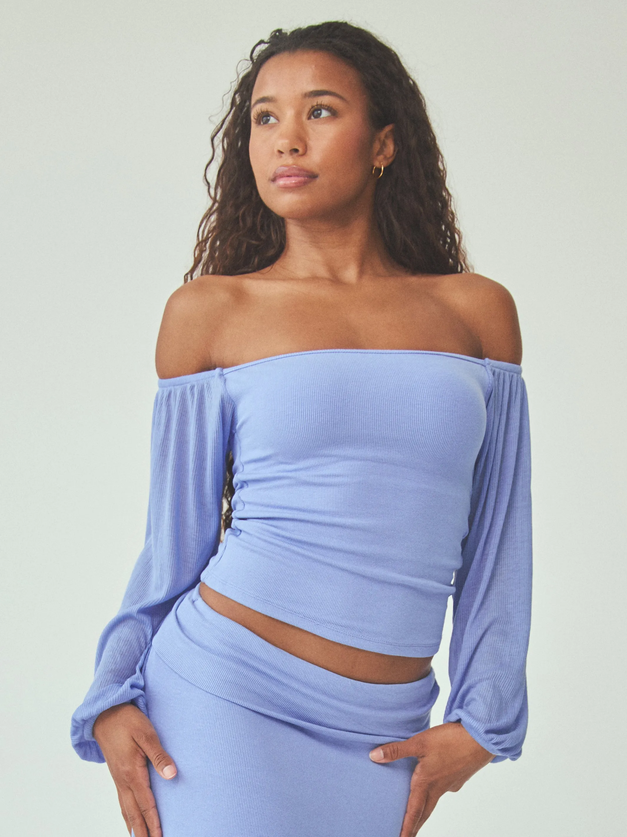 Puff Sleeve Off The Shoulder Brami