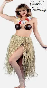 Raffia Hula Skirt - Natural