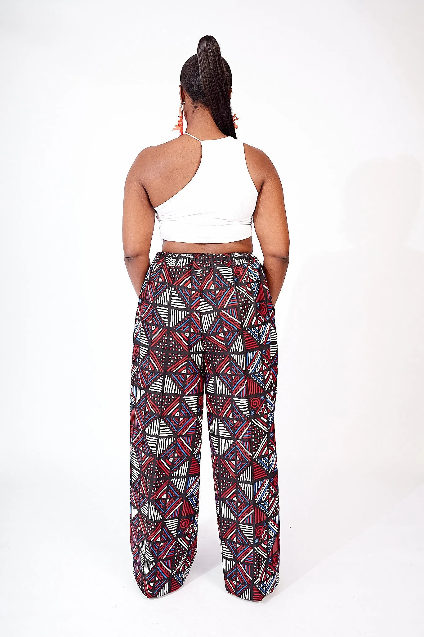 SALE SUBOMI AFRICAN PRINT WIDE LEG PANTS