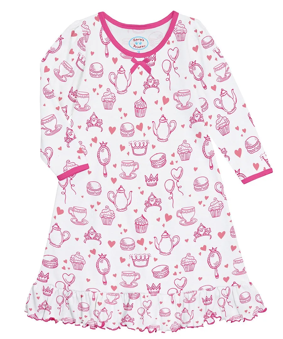 Sara's Prints Puffed Sleeve Nightgown 1505 5108