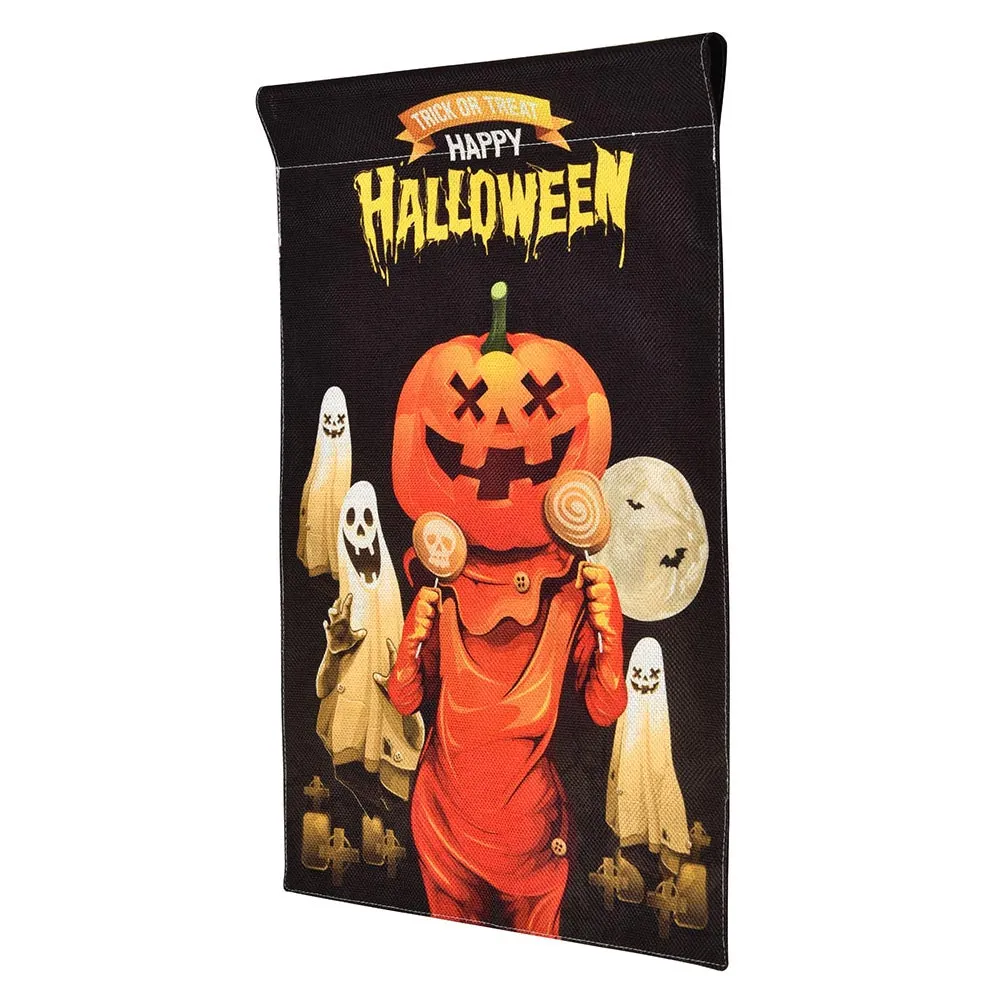 Smalll Halloween Flag Garden Yard Decor 12x18"