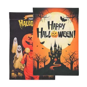 Smalll Halloween Flag Garden Yard Decor 12x18"