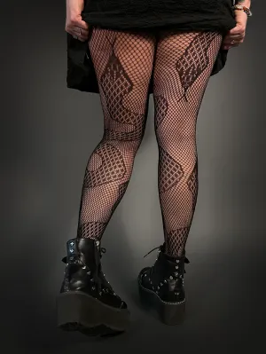 Snake High Quality Fishnet Tights by Pamela Mann Made in Italy