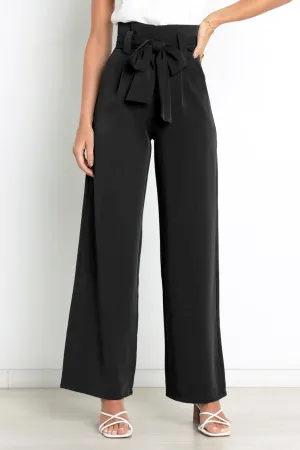 Solid Color Wide Leg Suit Pants