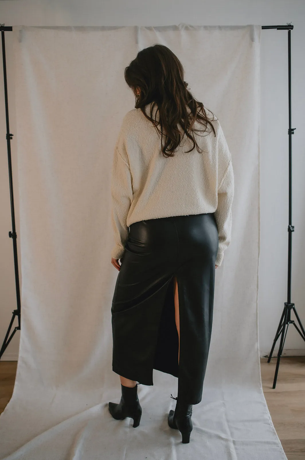 The City Slicker Vegan Leather Skirt by Free People