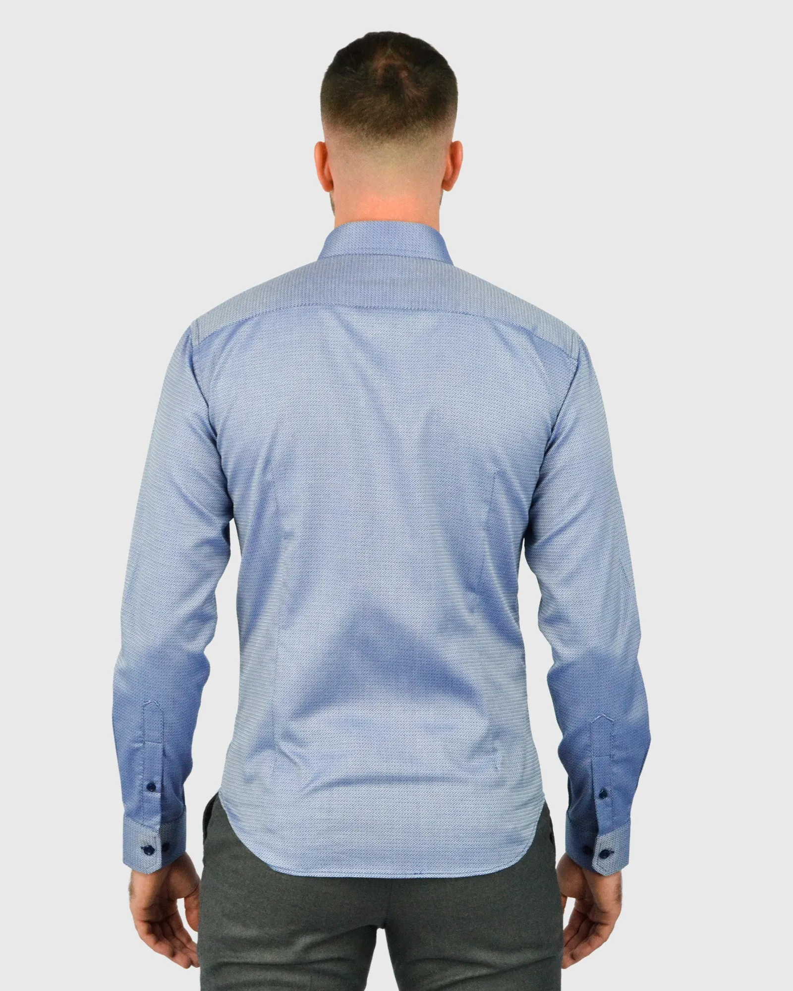 VINCENT & FRANKS S21CH0160 RYB-BLUE SLIM SC SHIRT