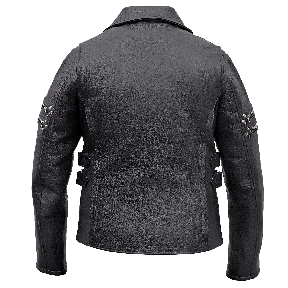 VL617 Ladies Premium Leather Jacket with Side Adjustments