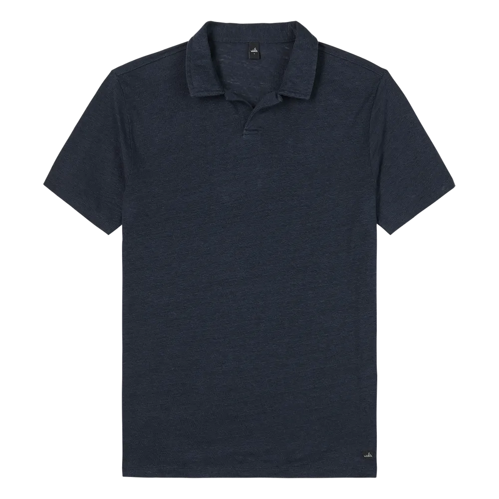 WAHTS Nelson Linen Polo Navy