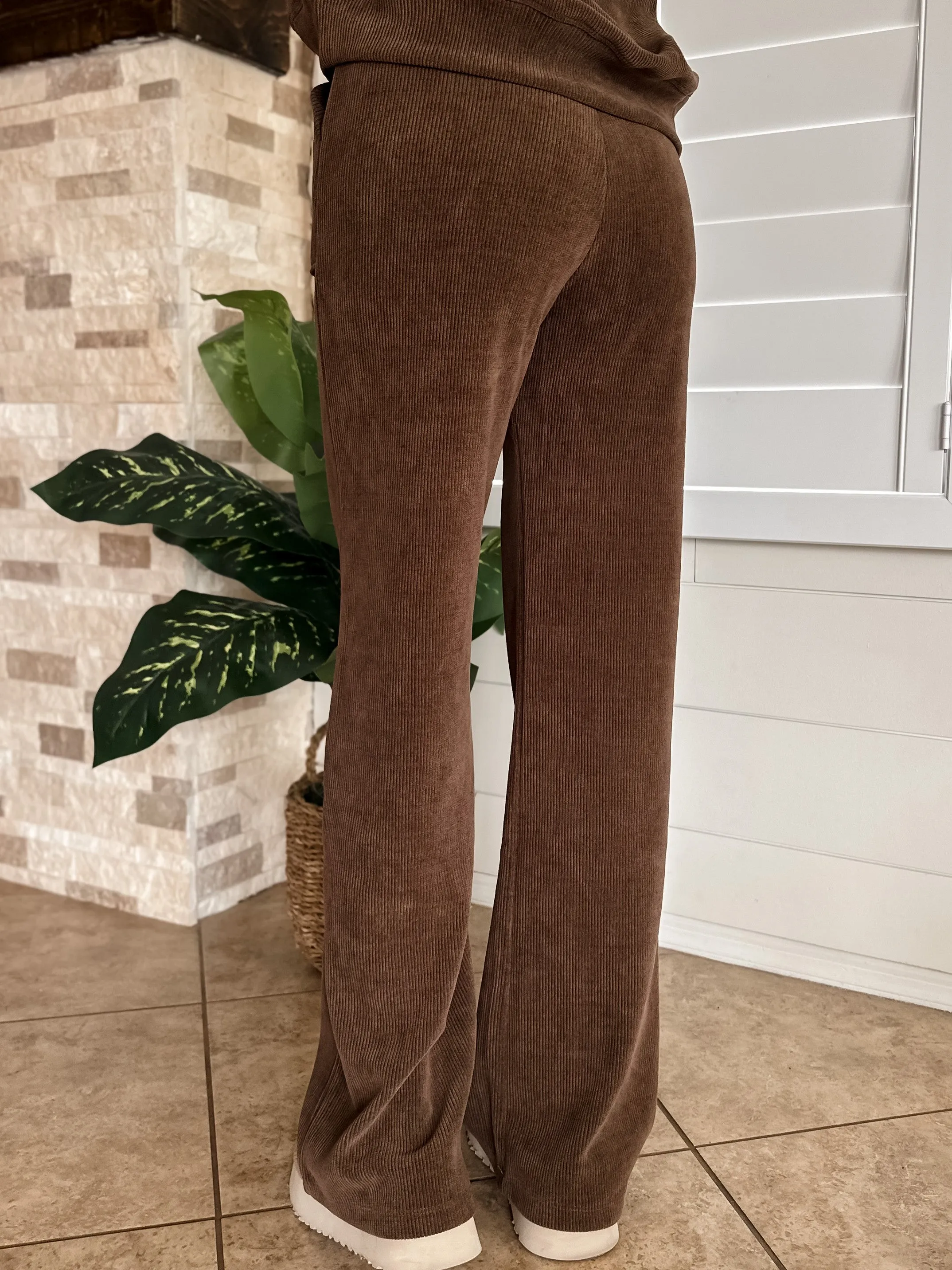 Wide Leg Corduroy Pants - Coco