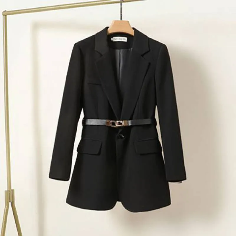 Women's Elegant Waist-controlled Mid-length Suit Jacket