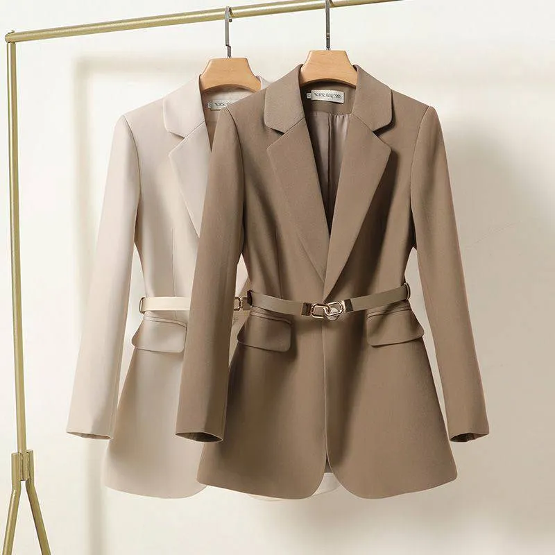 Women's Elegant Waist-controlled Mid-length Suit Jacket