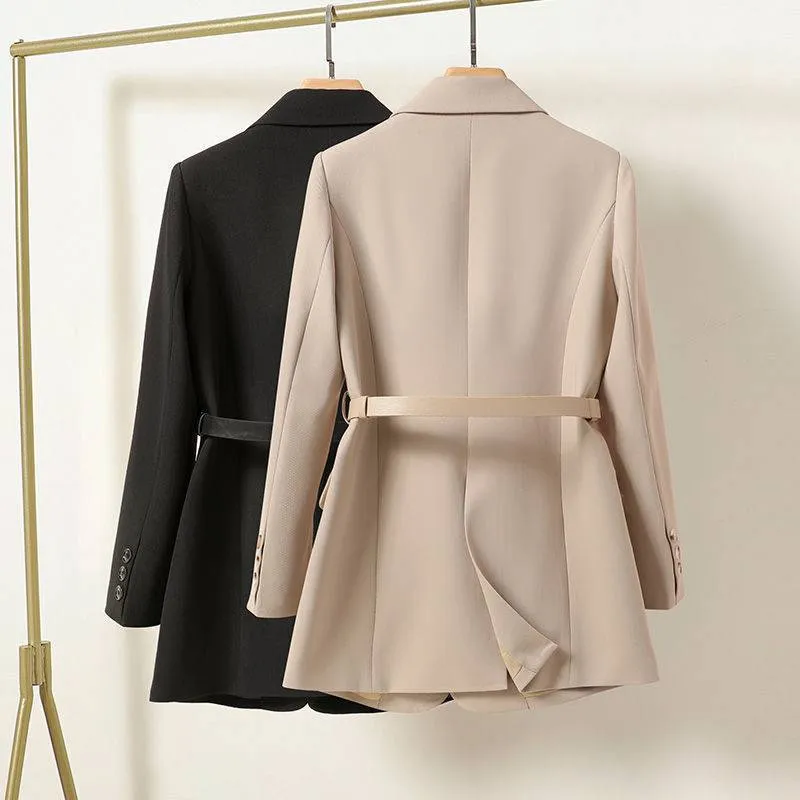 Women's Elegant Waist-controlled Mid-length Suit Jacket